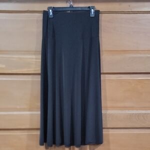 Valentina Classic Black Maxi Skirt